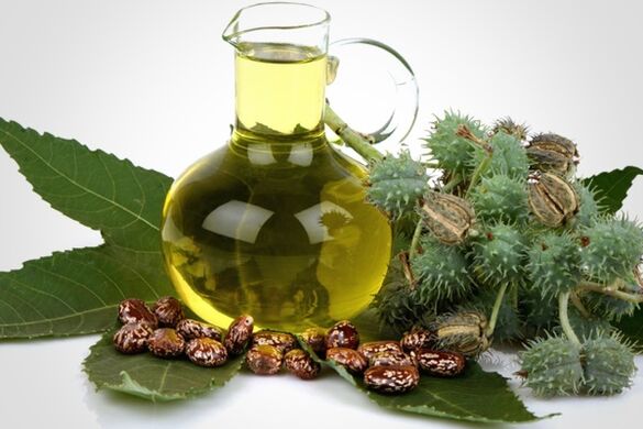 Castor oil to remove neck papillomas